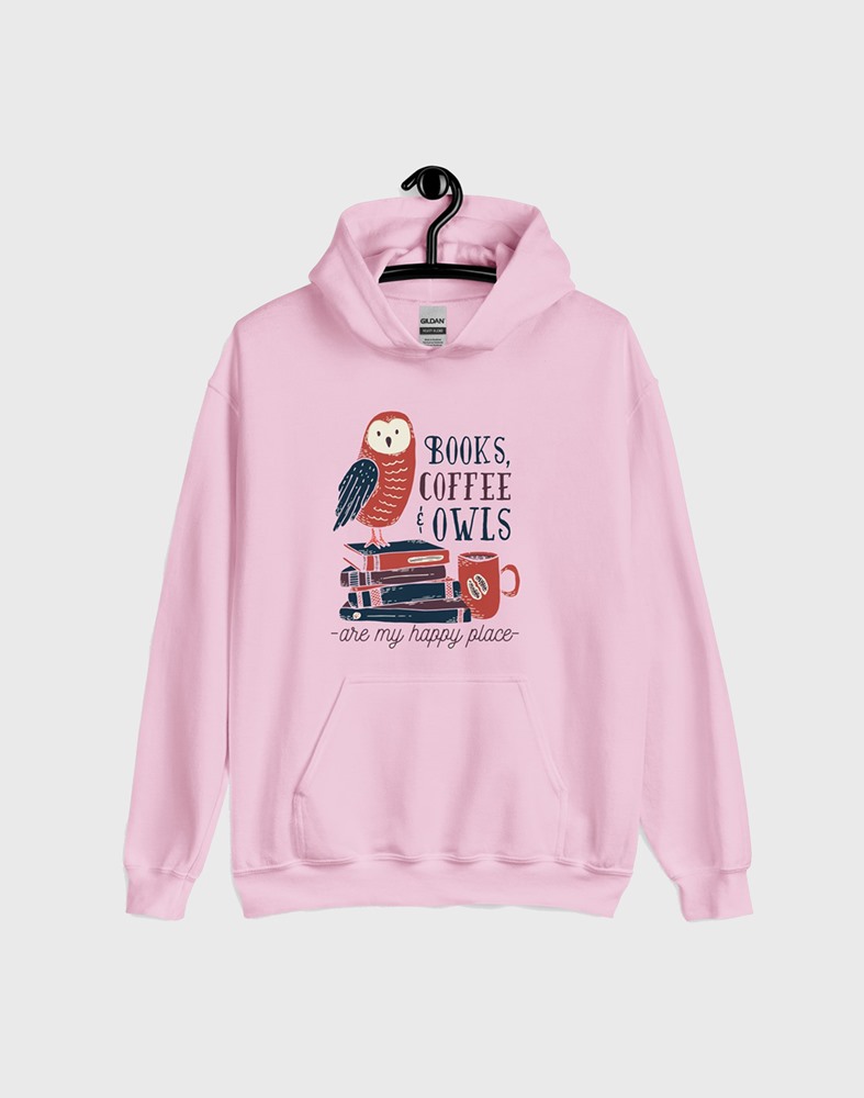 pink bookish hoodie