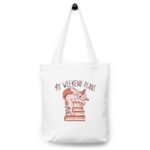 my weekend plans bookish cotton tote bag