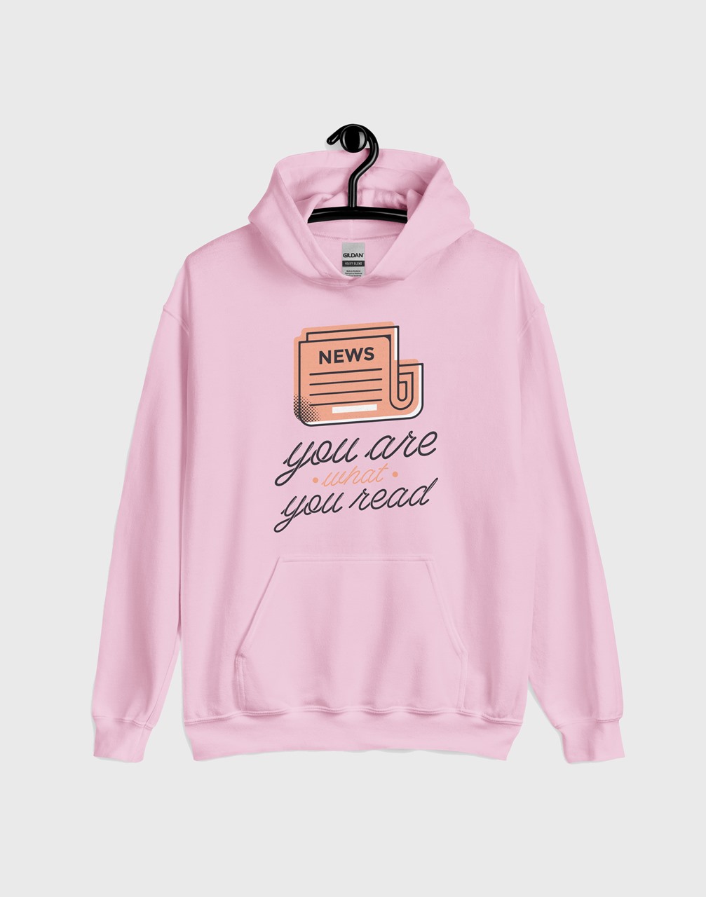 pink booklover hoodie