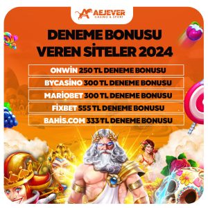 deneme bonusu veren siteler 2024